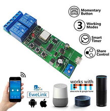 Carica l&#39;immagine nel visualizzatore di Gallery, Newgoal WiFi Relè jog momentaneo/Interruttore autobloccante Modulo Dc2-ew