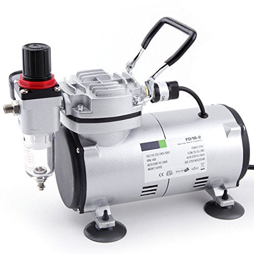Original Fengda FD-18-2 - Aerografo Compressore con cassa d’aria /...