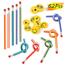 Carica l'immagine nel visualizzatore di Gallery, FEPITO gadget compleanno bambini 62 pezzi, matite 32 pcs erasers+30 pencils - Ilgrandebazar