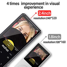 Carica l&#39;immagine nel visualizzatore di Gallery, Lettore MP3 MYMAHDI con Bluetooth 4.2, pulsanti touch screen da 2,4 pollici,...