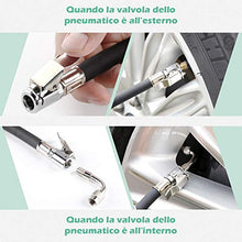 Carica l&#39;immagine nel visualizzatore di Gallery, LOETAD Manometro Pressione Gomme Digitale Pistola Gonfiaggio...