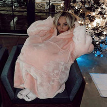 Carica l'immagine nel visualizzatore di Gallery, SNUGGY Felpa Premium Oversize col Cappuccio-Accogliente, Spessa,Calda, Rosa - Ilgrandebazar