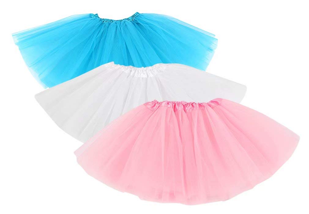 Hikong 3pcs Tutu Gonne Balletto di Tulle 3 Strati Sottoveste Bambini Ragazza... - Ilgrandebazar