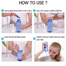 Carica l'immagine nel visualizzatore di Gallery, CROING (500ml bottiglia) Irrigatore Nasale Manuale per Lavaggi Nasali Neti...