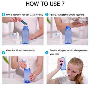 CROING - 300ml Bottiglia + 80 Pacchetto di Sale - neti pot - Irrigatore... - Ilgrandebazar