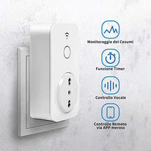 Carica l&#39;immagine nel visualizzatore di Gallery, Presa Wifi Italiana 16A 3680W Smart Plug Intelligente Spina Energy Monitor,...