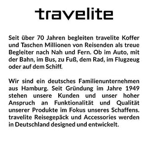 Travelite Basics Trolley Reisetasche FRESH auf Rollen 70cm, in Nero (Schwarz)