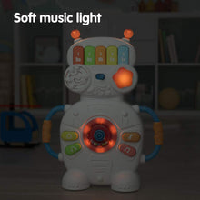 Carica l&#39;immagine nel visualizzatore di Gallery, Giocattolo Musicale Elettronico Robot per Bambini per 1 anno, Natale, Halloween, Capodanno, regali, giocattoli sensoriali per neonati,bambini piccoli, ragazzi, ragazze e giochi di compleanno 6-12 mesi