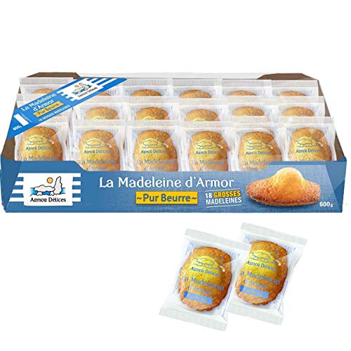 LaMadeleine D'Armor - 18 pezzi di burro morbido fresco per torte alla...