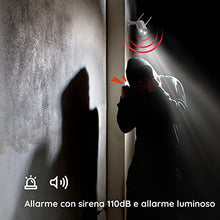 Carica l'immagine nel visualizzatore di Gallery, BOIFUN 2K Telecamera Wi-Fi Senza Fili da Esterno, Sicurezza Sorveglianza con Batteria, Rilevamento del Movimento Umano, Visione Notturna a Colori, Allarme Suono e Luce, Area Di Allarme Personalizzata