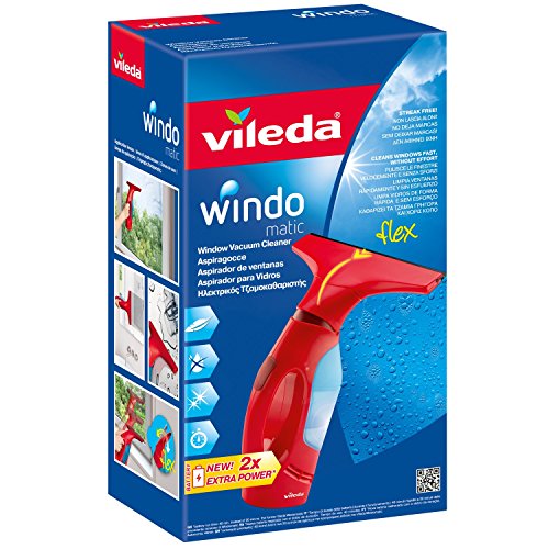 Vileda Windomatic Aspiragocce Elettrico senza Fili, Asciuga Vetri Doccia,... - Ilgrandebazar