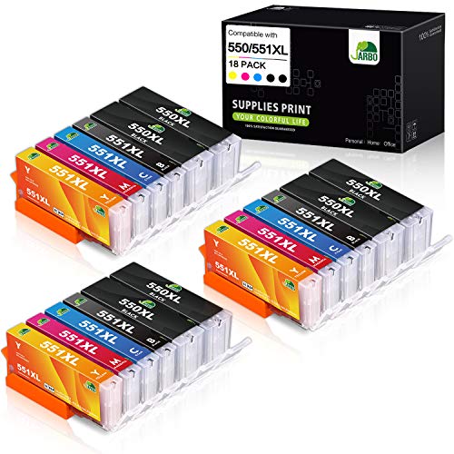 JARBO Compatibile 6 Grande Nero,3 Piccolo Ciano,3 Magenta,3 Giallo