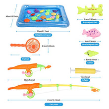 Carica l'immagine nel visualizzatore di Gallery, Ucradle Giocattolo Pesca Magnetico, 41 PCS Gioco di con Magnete...