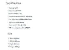 Carica l&#39;immagine nel visualizzatore di Gallery, Aquapony Avvolgitubo con 15 mt di tubo 270x320x300 cm, Nero/Arancione/Grigio - Ilgrandebazar