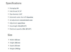 Aquapony Avvolgitubo con 15 mt di tubo 270x320x300 cm, Nero/Arancione/Grigio - Ilgrandebazar