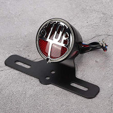 Carica l'immagine nel visualizzatore di Gallery, Qiilu - Fanale posteriore universale a LED per moto, stile vintage, con...