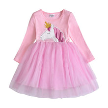 Carica l&#39;immagine nel visualizzatore di Gallery, VIKITA Vestitos Bambina Principessa Unicorno Casuale Cotone Abiti LH4576 4T - Ilgrandebazar