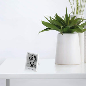 Sonomo Igrometro Termometro 3 Pezzi Termometro Ambiente Interno Igrometro Digitale Misuratore Umidità Ambiente Soggiorno, Camera Dei Bambini, Ufficio（Bianco)