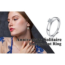 Carica l&#39;immagine nel visualizzatore di Gallery, JewelryPalace 0.2ct Cubic Zirconia Anniversario Solitario Fidanzamento... - Ilgrandebazar