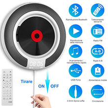 Carica l&#39;immagine nel visualizzatore di Gallery, Lettore CD, CD Player Bluetooth con Radio Altoparlanti HiFi Bianco