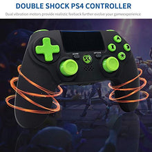 Carica l&#39;immagine nel visualizzatore di Gallery, Controller PS4 wireless di alta qualità con DoubleShock 4 e batteria Nero