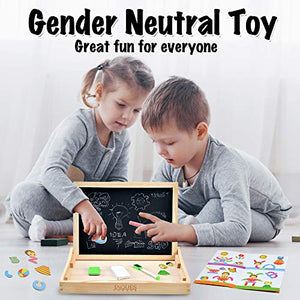 Set per attività manuale con puzzle in legno e aree di disegno, per... - Ilgrandebazar
