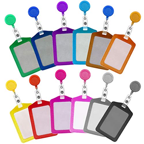 Soleebee 82cm Porta 12 pezzi Badge Reel con Titolare della carta verticale