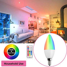 Carica l&#39;immagine nel visualizzatore di Gallery, Bonlux Lampadine Colorata LED E14 RGB Colori 3W C35 E14, Bianco Calda - Ilgrandebazar