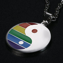 Carica l&#39;immagine nel visualizzatore di Gallery, OIDEA Collana Tag Acciaio Inox per Gay/LGBT Modello Arcobaleno,LGBT... - Ilgrandebazar