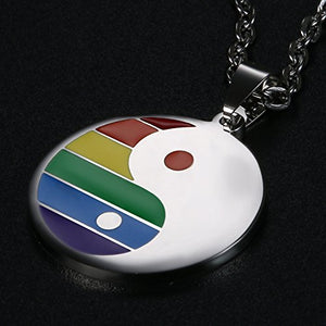 OIDEA Collana Tag Acciaio Inox per Gay/LGBT Modello Arcobaleno,LGBT... - Ilgrandebazar