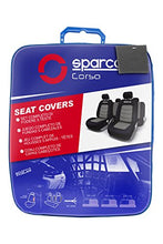 Carica l&#39;immagine nel visualizzatore di Gallery, Sparco Spc SPC1019GR Set di Coprisedili per Auto, Compatibili con Airbag,...