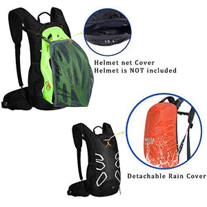 BWBIKE Zaino da Bici Ciclismo, Bicicletta Nero 15l