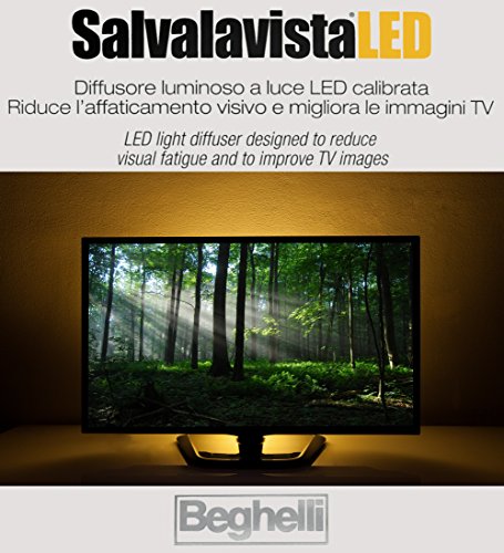 SALVALAVISTA LED BEGHELLI BACKLIGHT LUCE TELEVISIONE PROTEGGE GLI OCCHI...