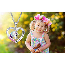 Carica l&#39;immagine nel visualizzatore di Gallery, Collana di Unicorno Ragazze Cuore Gioielli d&#39;Argento ‘Keep Me in Your Heart’... - Ilgrandebazar