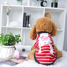 Carica l&#39;immagine nel visualizzatore di Gallery, sourcing mappa Cane T Shirt Cotone Costume Gatto Pet Felpa L, rosso, bianco.
