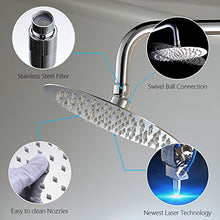 Carica l&#39;immagine nel visualizzatore di Gallery, KUNGYO 304 Acciaio Inox Ultra Sottile Soffione Doccia Docce fisse YX-8YC