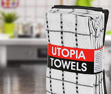 Carica l&#39;immagine nel visualizzatore di Gallery, Utopia Towels - 12 Strofinacci da Cucina - Lavabili in Nero E Bianco - Ilgrandebazar