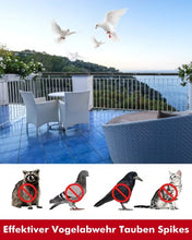 Carica l&#39;immagine nel visualizzatore di Gallery, CIIC Dissuasori per Piccioni 5.7M, Dissuasoro Anti Piccioni, Dissuasori per Gatti Scaccia Piccioni, Dissuasori per Uccelli per Balcone Terrazza Finestra Plastica da Esterno（20 Pezzi Nero）