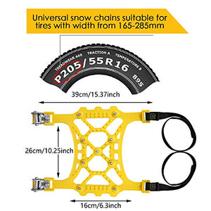 SUPTEMPO Catene da Neve, Neve Auto per Vetture, SUV, Veicoli... - Ilgrandebazar