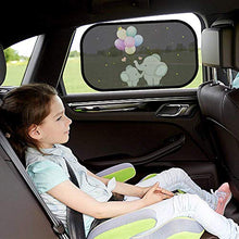Carica l&#39;immagine nel visualizzatore di Gallery, iZoeL Parasole Autoadesivo per Auto Bambini Unicorno con 8 Elefante