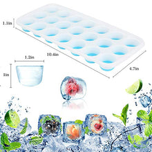 Carica l'immagine nel visualizzatore di Gallery, Aitsite Stampo Cubetti Ghiaccio 4Pcs Vassoio di con Coperchio LFGB...
