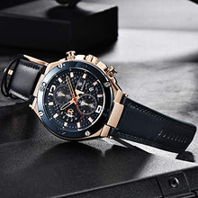 Carica l&#39;immagine nel visualizzatore di Gallery, Orologio uomo BY BENYAR Cronografo Analogico Impermeabile Orologi Blackblue - Ilgrandebazar