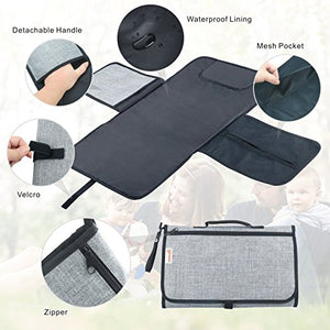 Idefair Portable tappetino per il cambio pannolino, pannolino Grey - Ilgrandebazar