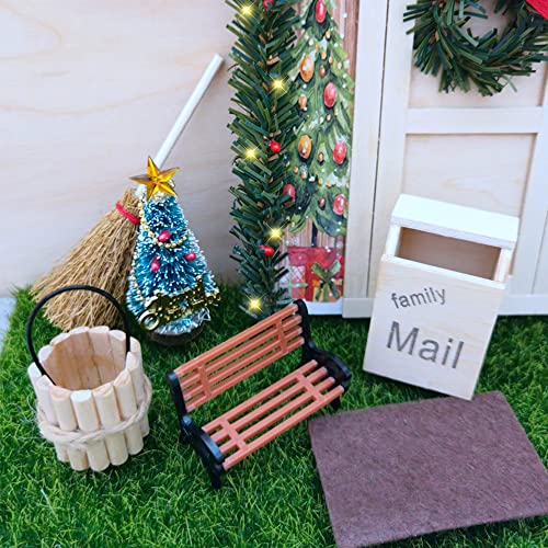 Viosmut Porta Elfo Natale Kit, 58 Pezzi Porta degli Elfi Natale Accessori, Casa Elfo Natale per Bambini, Casetta Elfo Natale in Miniatura con Cassetta Postale Recinzione Scala Stivali Addobbi Natalizi Viosmut Porta Elfo Natale Kit, 58 Pezzi Porta degli Elfi Natale Accessori, Casa Elfo Natale per Bambini, Casetta Elfo Natale in Miniatura con Cassetta Postale Recinzione Scala Stivali Addobbi Natalizi