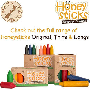 Honeysticks - Pastelli in 100% Pura Cera d’api (Confezione da 12 Pezzi).... - Ilgrandebazar