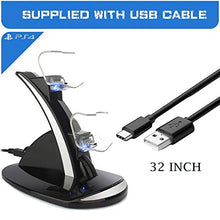 Carica l'immagine nel visualizzatore di Gallery, PS4 Dual Controller Caricatore, Tecnugiz Stazione di Ricarica per PS4, Dual...