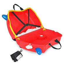 Carica l&#39;immagine nel visualizzatore di Gallery, Trunki Valigia Cavalcabile Per Bambini: Il Pompiero Pompiere Frank (Rosso)