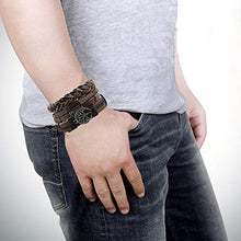 Carica l&#39;immagine nel visualizzatore di Gallery, BESTEEL 28PCS Intrecciato Bracciali Pelle da Uomo Donna Punk Multilivello... - Ilgrandebazar