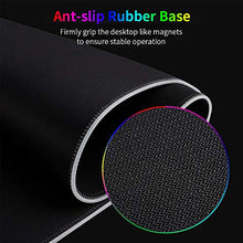 Carica l&#39;immagine nel visualizzatore di Gallery, Tappetino Mouse Gaming, RGB Grande Pad 10 Effetti Luce XXL 800 x 300