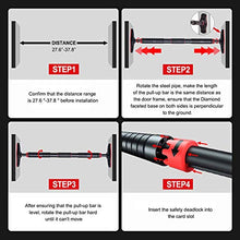 Carica l&#39;immagine nel visualizzatore di Gallery, Kimimara Barra per Trazioni, Sbarra Trazioni da Porta 70-95cm Carico...